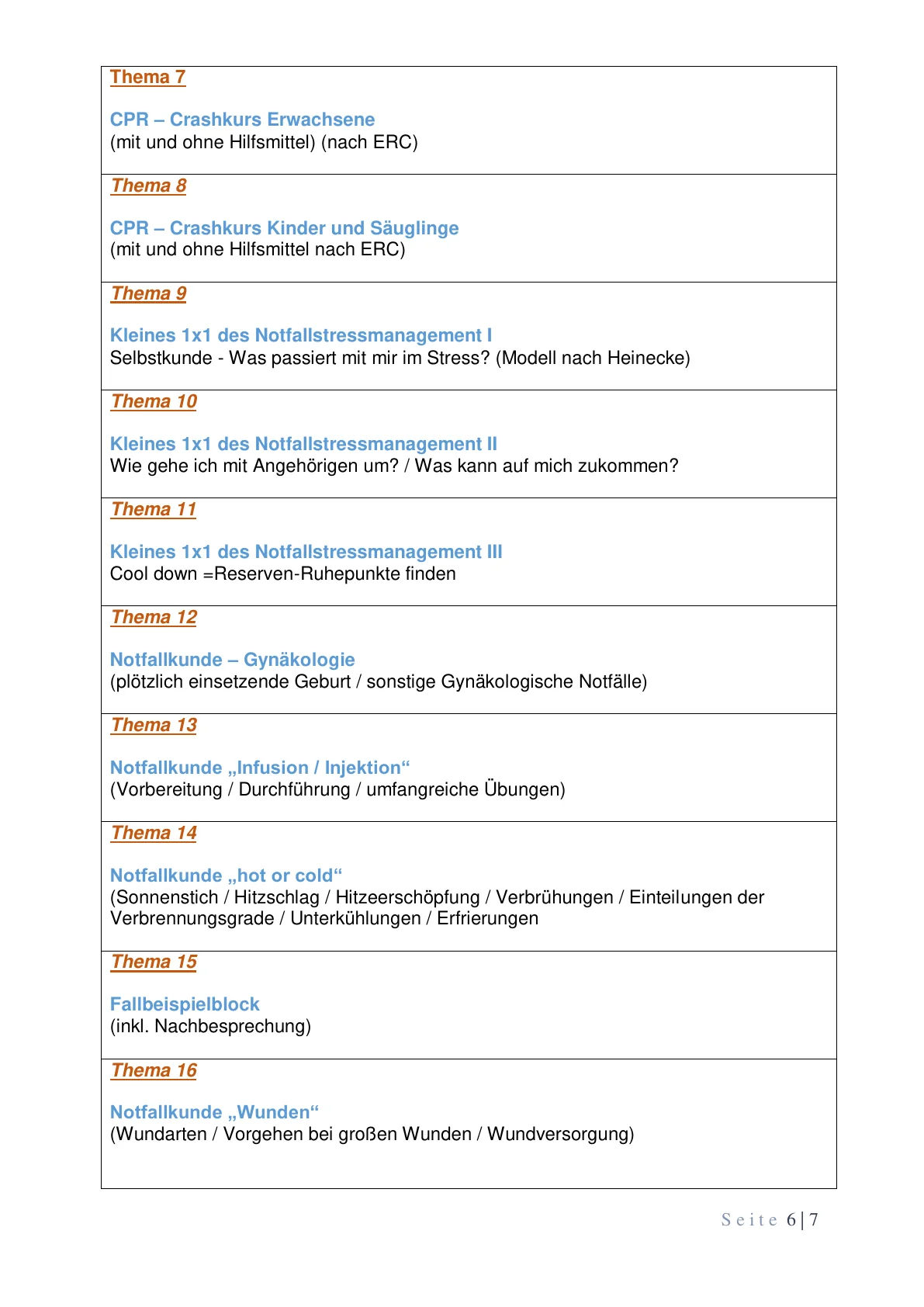 Seminarangebot Seite 6 von 7